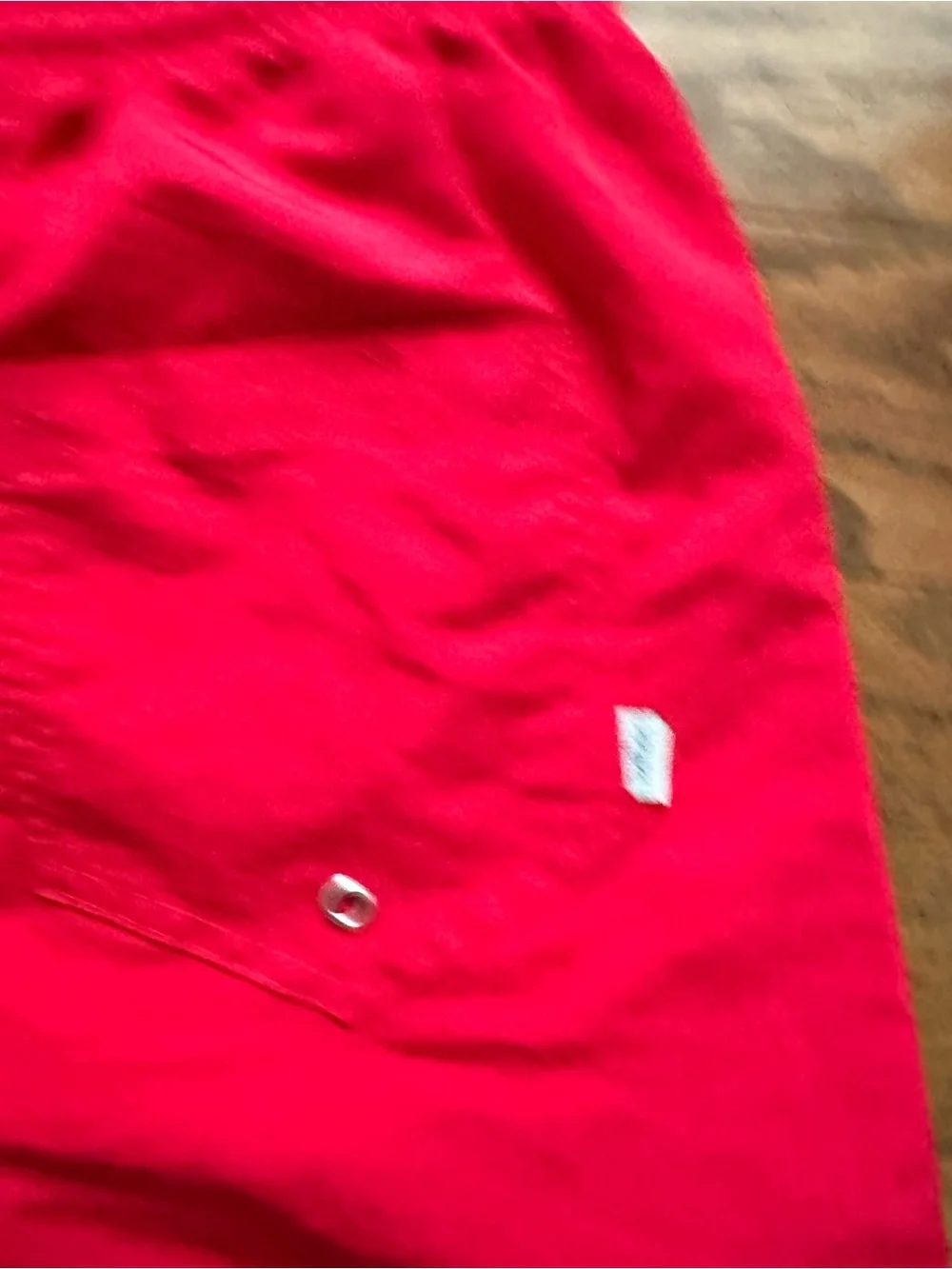 Wellen Bright Red Men's Swim Trunks Drawstring Size XL Made in USA